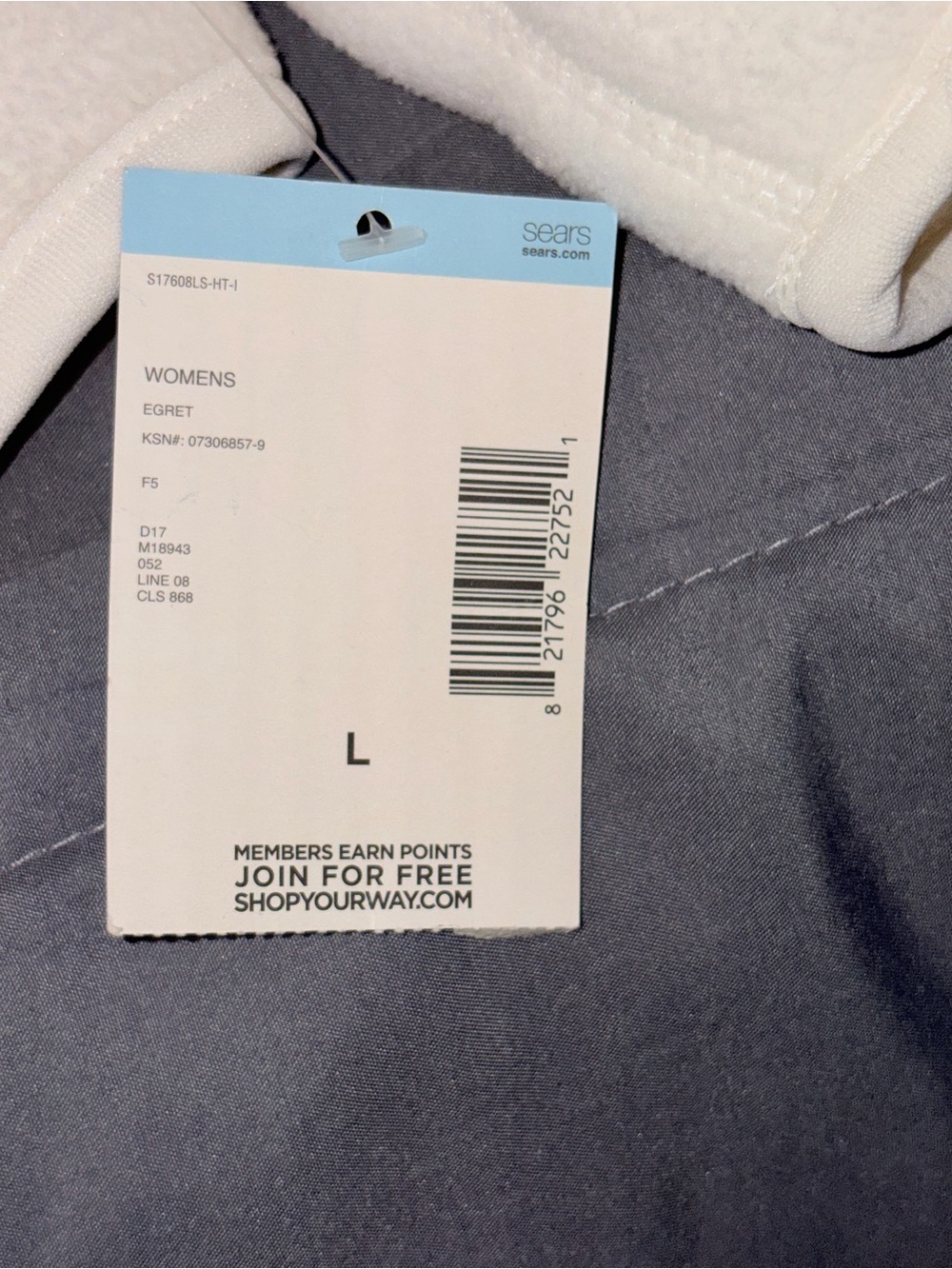 Laura Scott Reversible Sherpa Fleece Zip Hoodie Jacket White Large NWT - Picture 3 of 7